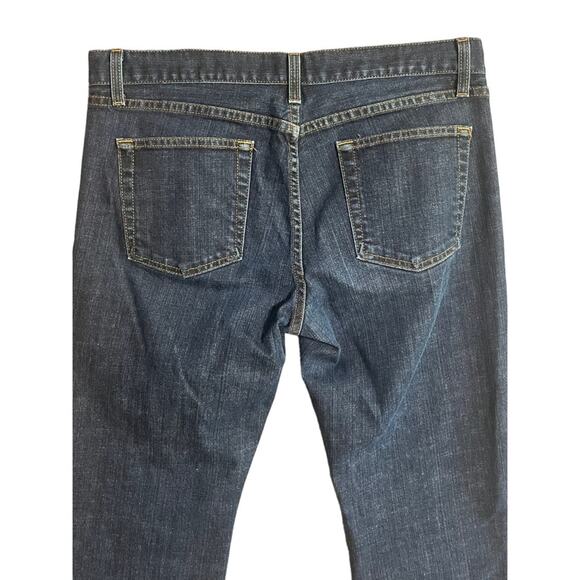 J. Crew Bootcut Denim Jeans Mens Size 33R Dark Wash Casual Basic Classic Simple - Picture 6 of 8